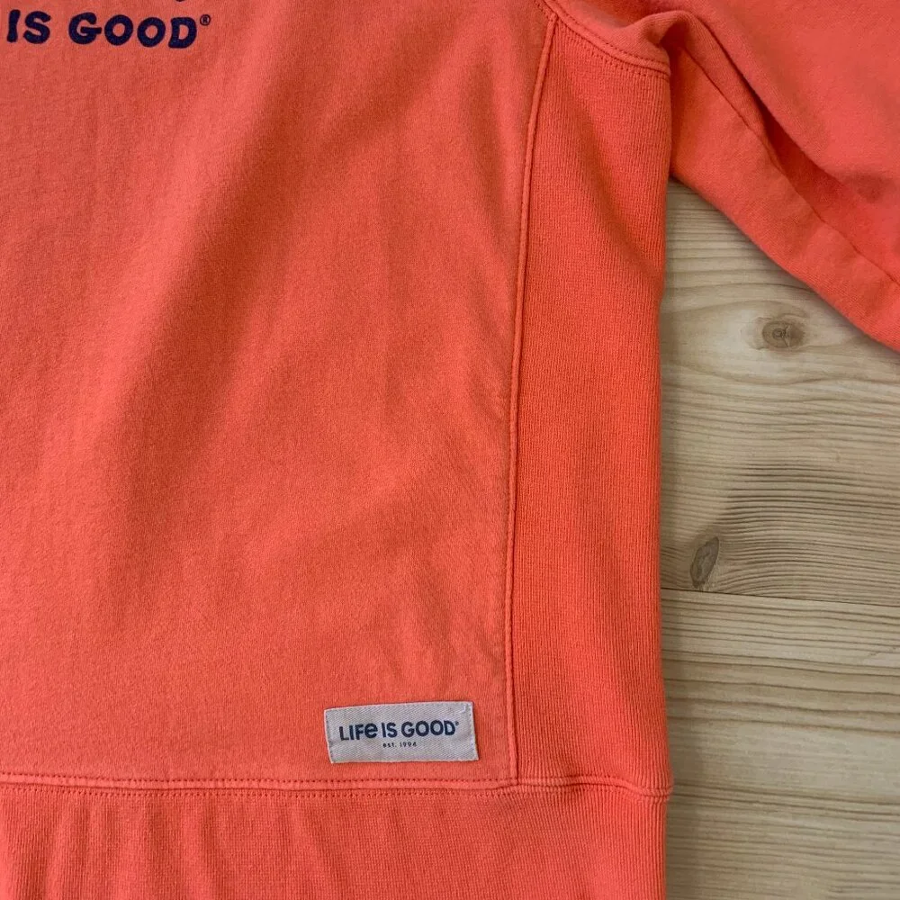 LIFE IS GOOD Sweatshirt Crewneck  3 Daisy's Sz.XL - Picture 3 of 8